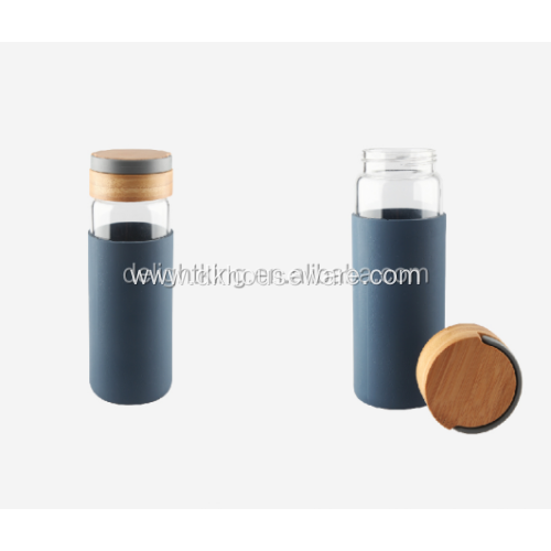 Glass Drinking Bottle Silicone Sleeve for Outdoor Office